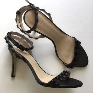 BCBGeneration Black Studded Strappy Heels Size 8.5